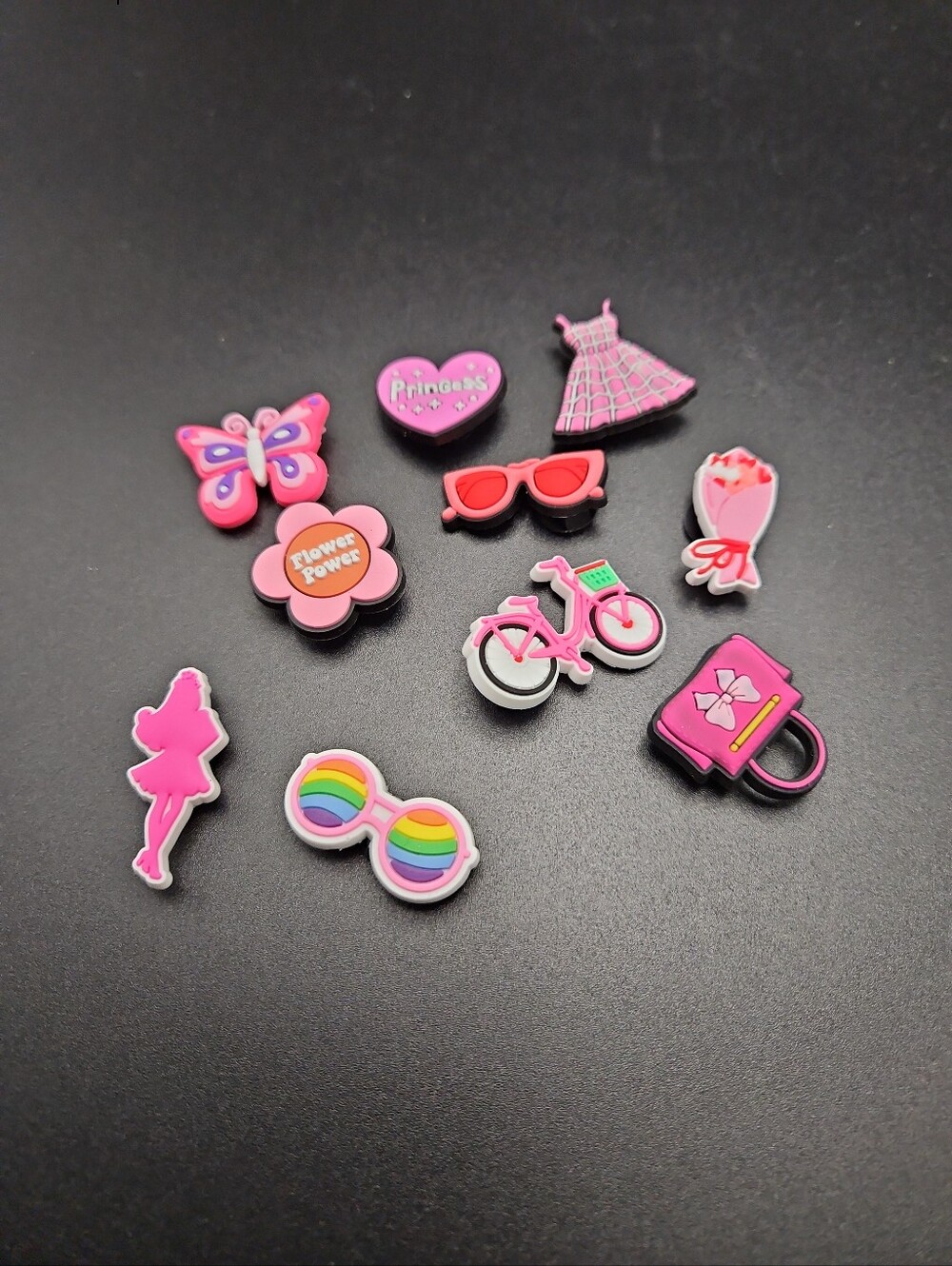 Lot of 10 -  Shoe Decoration Charms, Different Crocs Charms - New